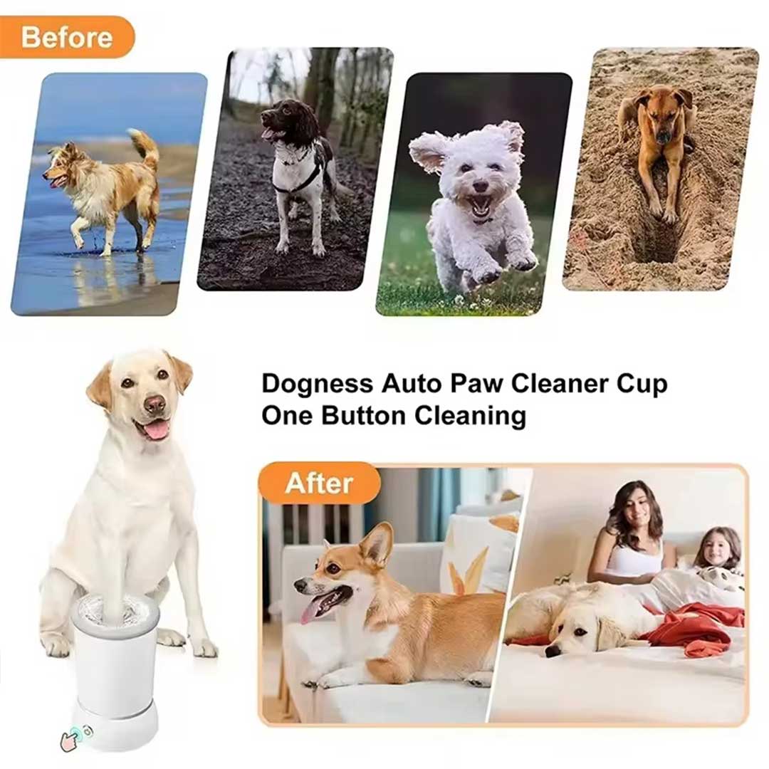 Automatic Rechargeable Smart Pet Paw Cleaner for Dogs & Cats