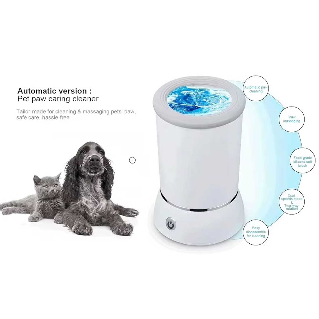Automatic Rechargeable Smart Pet Paw Cleaner for Dogs & Cats