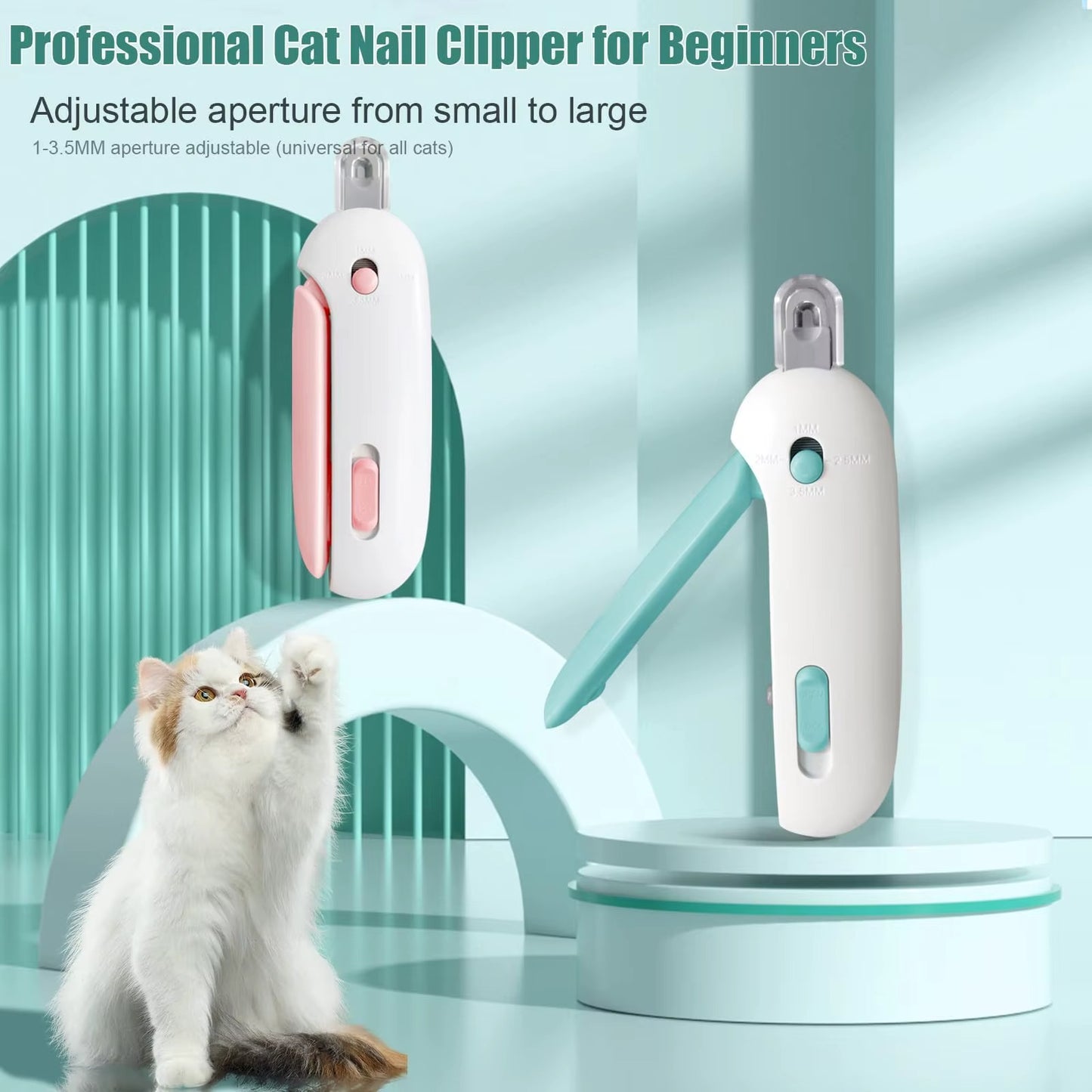 Pet Nail Clipper for Cat & Dog Claws with 4 Gears & Nail File